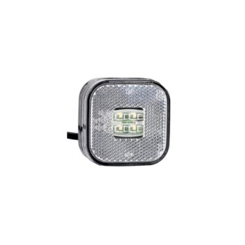Lampa gabarit auto LED alba 62x62 mm 12-36V Fristom 