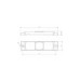 Lampa gabarit auto LED galbena cu suport urechi 100x32 mm 12-36V Fristom 