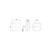 Lampa gabarit auto LED alba 62x62 mm 12-36V Fristom 
