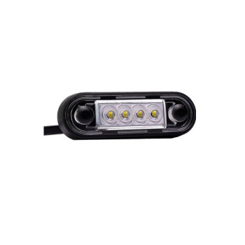Lampa gabarit auto LED slim galbena 84x27 mm 12-36V cu garnituri bullbar Fristom 