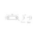Lampa gabarit auto LED brat 68 mm rosie alba 12-36V IP68 Fristom 