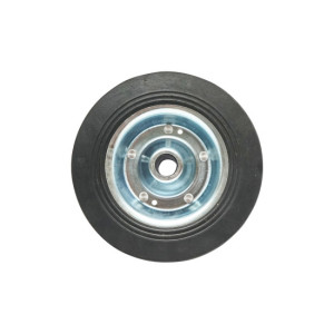 Roata de cauciuc 200X50mm cu janta metalica pentru roata de sprijin remorca prindere pe ax fi20mm 