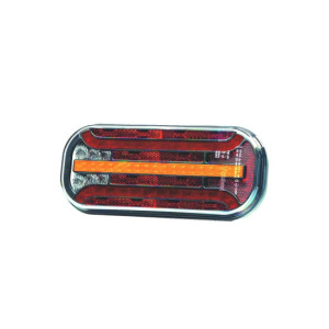 Lampa spate auto LED 6 functii semnalizare dinamica iluminare numar ceata 214x95 mm 12-36V Fristom 
