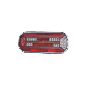 Lampa spate auto LED 6 functii dreapta pozitie frana semnalizare ceata mers inapoi 302x130 mm 12-36V Fristom 