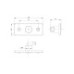 Lampa gabarit auto LED galbena cu suport urechi 100x32 mm 12-36V Fristom 