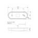 Lampa gabarit auto LED rosie 110x30.5 mm 12-36V Fristom 