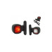 Lampa gabarit auto LED brat 68 mm rosie alba 12-36V IP68 Fristom 