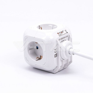 Priză 4 Circuite și Mufă USB Cubică 3G 1.55mm x 1.4m 