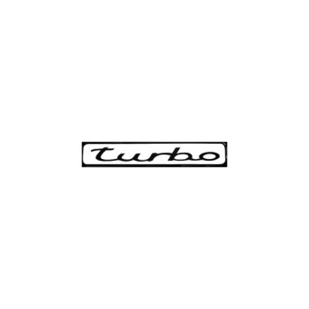 Abtibild Turbo auto alb decorativ pentru exterior si interior Abtibild Turbo auto alb decorativ pentru exterior si interior