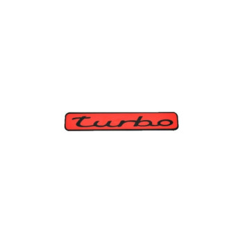 Abtibild Turbo culoare rosu decorativ pentru exterior si interior Abtibild Turbo culoare rosu decorativ pentru exterior si interior
