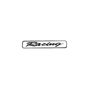 Abtibild Racing culoare alb decorativ pentru exterior si interior 