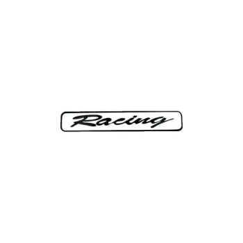 Abtibild Racing culoare alb decorativ pentru exterior si interior Abtibild Racing culoare alb decorativ pentru exterior si interior