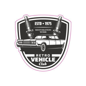 Abtibild RETRO VEHICLE CLUB 