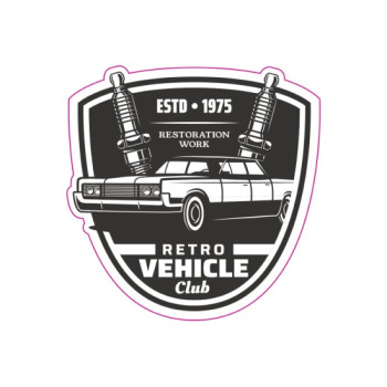 Abtibild RETRO VEHICLE CLUB 