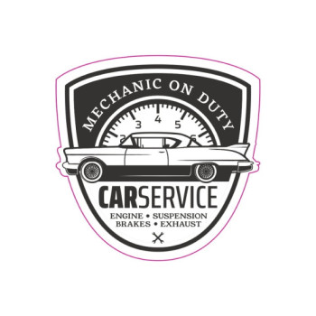 Abtibild TAG RETRO CAR SERVICE 