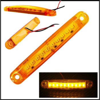 Lampa laterala cu 9 SMD 12-24V PORTOCALIU 