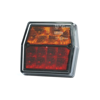 Lampa spate auto LED 3 functii pozitie frana semnalizare 99.6x93 mm 12-24V Fristom 