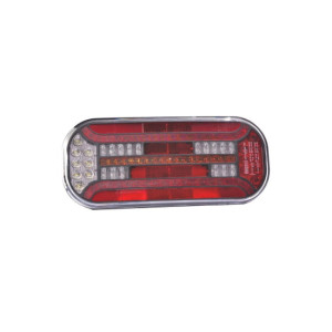 Lampa spate 302x130, LED, 6 functii, stanga, ceata, Fristom 