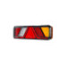 Lampa stop 450x138, 24V, LED, 6 functii, ceata, mers inapoi, cu triunghi, stanga-dreapta 