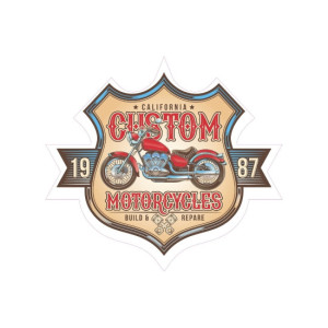 Abtibild CUSTOM MOTORCYCLES 