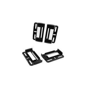 Set 4 suporți număr înmatriculare Tiger Slim culoare Negru