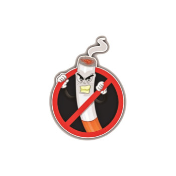 Abtibild No Smoking auto decorativ pentru exterior si interior Abtibild No Smoking auto decorativ pentru exterior si interior