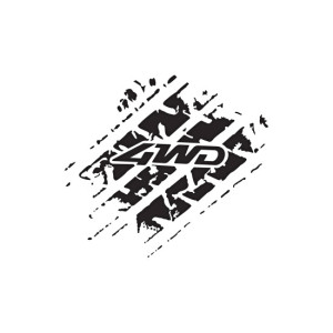 Abtibild 4WD diverse culori auto decorativ pentru exterior si interior 