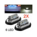 Set 2 lampi numar carcasa cromata lumina:alba - 12V-24V (Set 2 buc) Set 2 lampi numar carcasa cromata lumina:alba - 12V-24V (Set 2 buc)