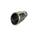 Ornament toba inox Premium, model tesit cu perforatii, intrare 6.5 cm, iesire 6.9 cm, lungime 15 cm Ornament toba inox Premium, model tesit cu perforatii, intrare 6.5 cm, iesire 6.9 cm, lungime 15 cm