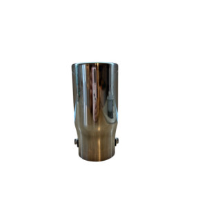 Ornament toba inox Premium, intrare 6.5 cm, lungime 15.5 cm, diametru exterior 7.5 cm 