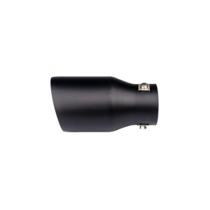 Ornament toba inox negru mat Premium, intrare 6.3 cm, diametru exterior 8.9 cm 