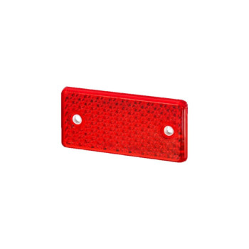 Set reflectoare dreptunghiulare rosii 9x5x0.7 cm 