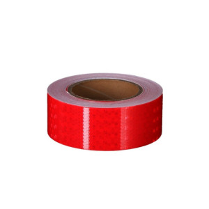 Banda reflectorizanta tip fagure culoare Rosie 5cmx25m 