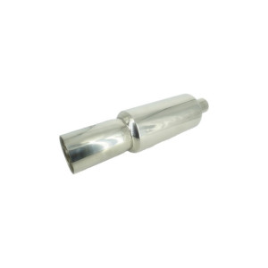 Toba sport inox cu silencer si reglaj de sunet, intrare 5 cm, iesire 9 cm, latime 46 cm 