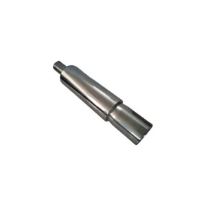 Toba inox universala, iesire 8 cm, intrare 4.8 cm, lungime 50 cm 