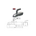 Cupla remorca 750 kg pentru ax patrat 60 mm 