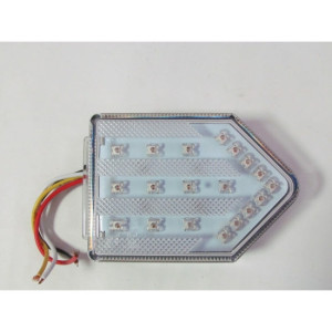 Lampa stop camion DF TRL001 cu sticla TRANSPARENTA LED 12v