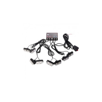 Lumini de zi LED ALB 8 mini proiectoare Lumini de zi LED ALB 8 mini proiectoare