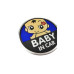 Ornament Baby in Car auto fundal albastru 13x13cm Ornament Baby in Car auto fundal albastru 13x13cm