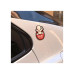 Abtibild BABY IN CAR fundal rosu forma in relief 
