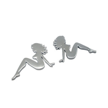 Abtibild doua fete auto argintiu relief set Abtibild doua fete auto argintiu relief set