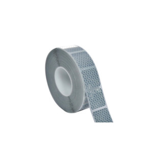 Banda reflectorizanta intrerupta Premium Omologata U.E. culoare Alba 