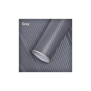 Folie carbon 3D gri antracit cu tehnologie eliminare bule 1.5m x 1m