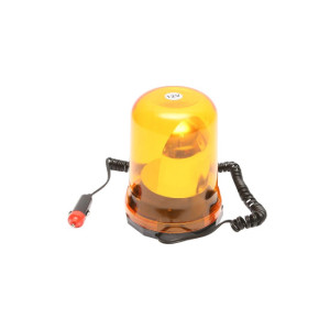 Girofar 12V galben cu prindere pe magnet