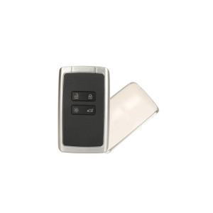 Carcasa telecomanda compatibila Renault, alb, cu lamela,