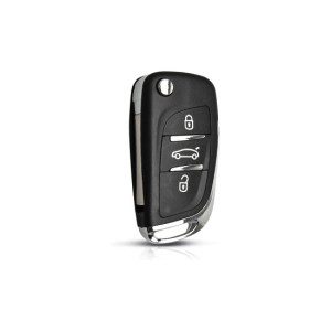 Carcasa telecomanda compatibila Peugeot / Citroen , cu lamela,