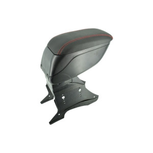 Cotiera auto universala cu baza metalica negru cusatura rosie