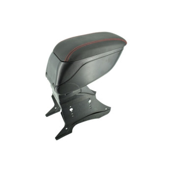 Cotiera auto universala cu baza metalica negru cusatura rosie Cotiera auto universala cu baza metalica negru cusatura rosie