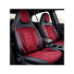 Huse scaune auto universale fractionate Premium cu tetiera fata incorporata negru cu visiniu Huse scaune auto universale fractionate Premium cu tetiera fata incorporata negru cu visiniu