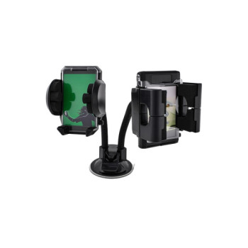 Suport dublu pentru telefon cu ventuza Suport dublu pentru telefon cu ventuza